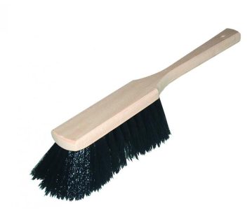Zmeták ručný 37cm drevený 6-rad.čierny vlas štand