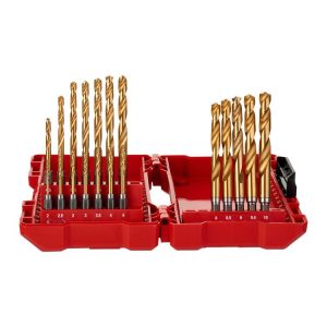 Milwaukee Sada vrtákov 19D RED HEX HSS-G TiN stopka 1/4''