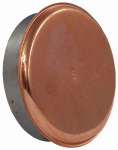 Viečko dymové 125 mm medené