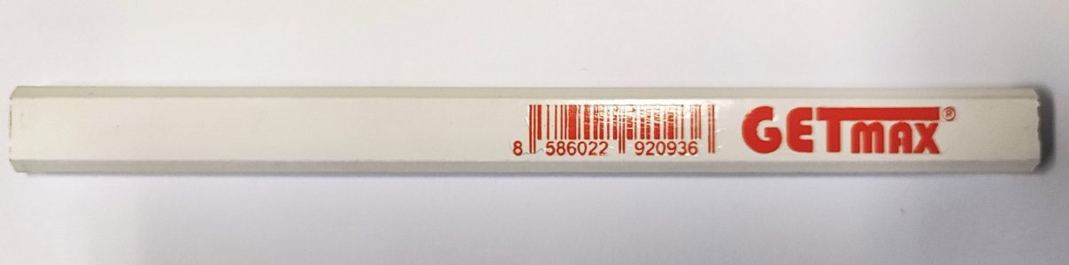 Ceruzka tesárska biela GETMAX hranatá 180 mm