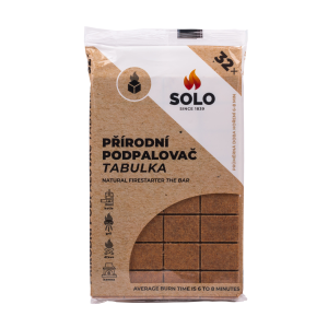 SOLO Prirodný podpaľovač TABULKA 32 ks